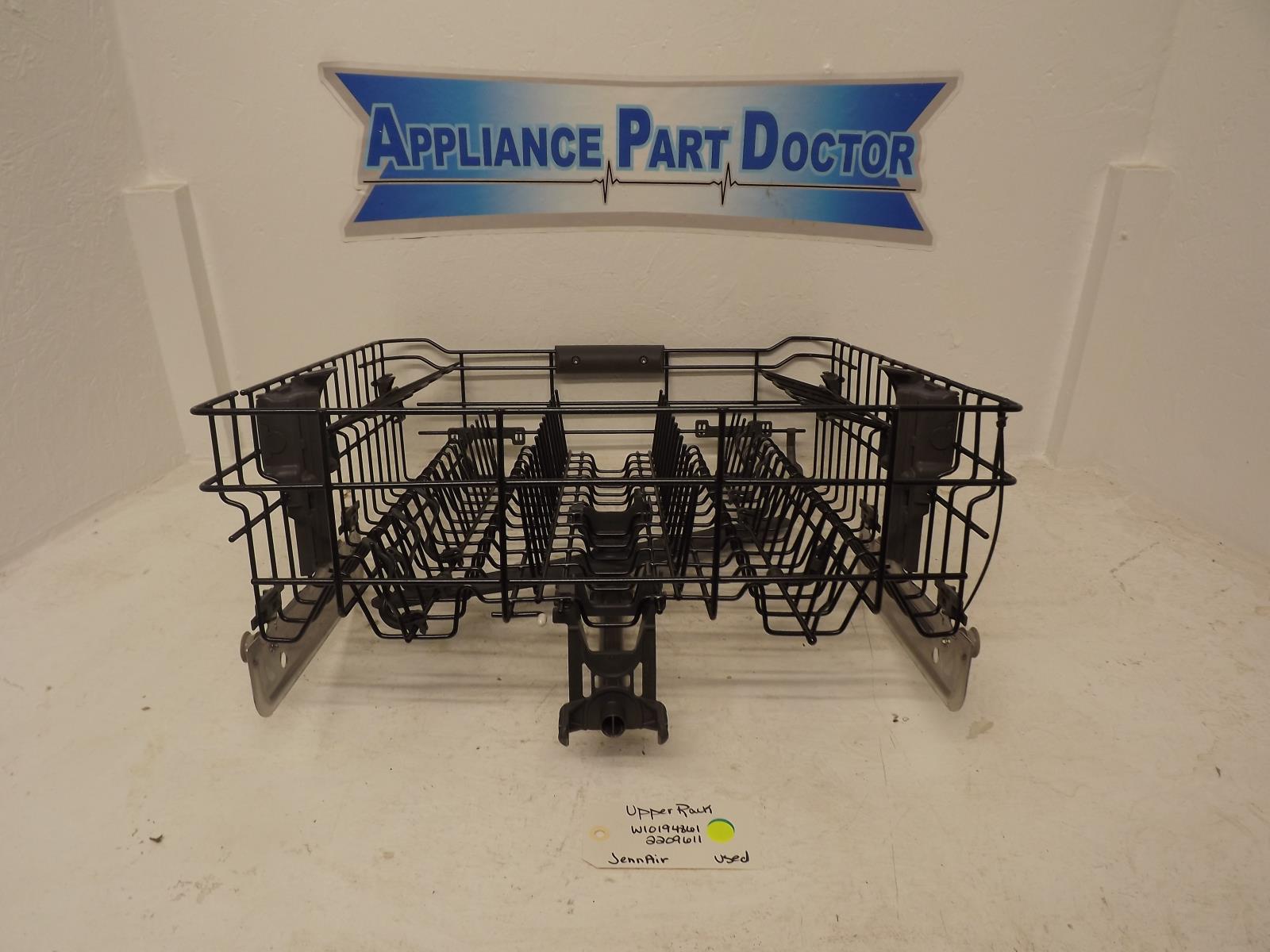 JennAir Dishwasher W10194861 2209611 Upper Rack Used JennAir Dishwasher W10194861 2209611 Upper Rack Used